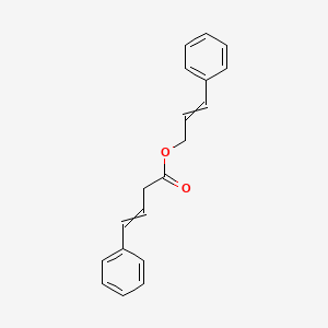 molecular formula C19H18O2 B14500475 3-phenylprop-2-enyl 4-phenylbut-3-enoate CAS No. 63257-81-8