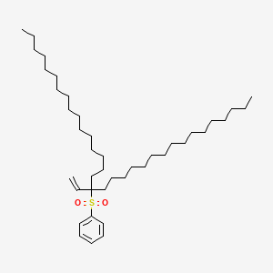 molecular formula C41H74O2S B14500518 (17-Ethenyltritriacontane-17-sulfonyl)benzene CAS No. 62872-74-6