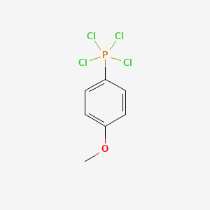 molecular formula C7H7Cl4OP B14500519 Tetrachloro(4-methoxyphenyl)-lambda~5~-phosphane CAS No. 64955-93-7