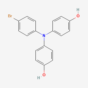 molecular formula C18H14BrNO2 B1450054 N,N-Bis(4-hydroxyphenyl)-4-bromoaniline CAS No. 1415308-28-9