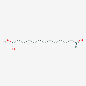 molecular formula C13H24O3 B14500542 Tridecanoic acid, 13-oxo- CAS No. 65157-88-2