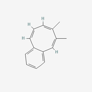 molecular formula C14H14 B14500550 (5Z,7Z,9Z)-6,7-dimethylbenzo[8]annulene 