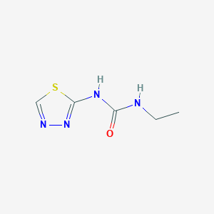 molecular formula C5H8N4OS B14500554 N-Ethyl-N'-1,3,4-thiadiazol-2-ylurea CAS No. 63347-97-7