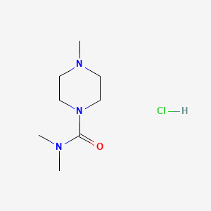 molecular formula C8H18ClN3O B14500556 1-Dimethylcarbamyl-4-methylpiperazine hydrochloride CAS No. 63980-52-9