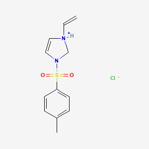 1-Ethenyl-3-(4-methylbenzene-1-sulfonyl)-2,3-dihydro-1H-imidazol-1-ium chloride