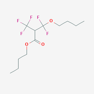 molecular formula C12H19F5O3 B14500565 Butyl 2-[butoxy(difluoro)methyl]-3,3,3-trifluoropropanoate CAS No. 62935-27-7