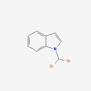 molecular formula C9H7Br2N B14500612 1-(Dibromomethyl)-1H-indole CAS No. 65216-80-0