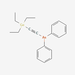 molecular formula C20H25AsGe B14500619 Diphenyl[(triethylgermyl)ethynyl]arsane CAS No. 63451-85-4