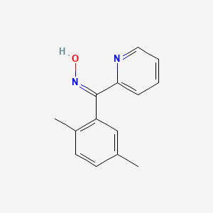 molecular formula C14H14N2O B14500622 (NZ)-N-[(2,5-dimethylphenyl)-pyridin-2-ylmethylidene]hydroxylamine 