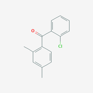 molecular formula C15H13ClO B14500630 Methanone, (2-chlorophenyl)(2,4-dimethylphenyl)- CAS No. 64358-10-7