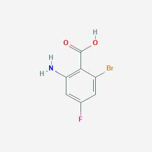 molecular formula C7H5BrFNO2 B1450064 2-Amino-6-bromo-4-fluorobenzoic acid CAS No. 1935227-19-2