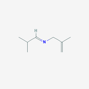 molecular formula C8H15N B14500651 (1E)-2-Methyl-N-(2-methylprop-2-en-1-yl)propan-1-imine CAS No. 65305-81-9