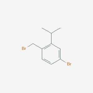 molecular formula C10H12Br2 B1450066 苯，4-溴-1-(溴甲基)-2-(1-甲基乙基)- CAS No. 1370601-38-9