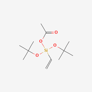 molecular formula C12H24O4Si B14500668 Vinyldi-tert-butoxyacetoxysilane CAS No. 64426-39-7