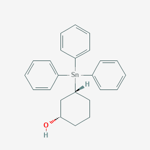 molecular formula C24H26OSn B14500688 (1S,3R)-3-(Triphenylstannyl)cyclohexan-1-ol CAS No. 64739-01-1