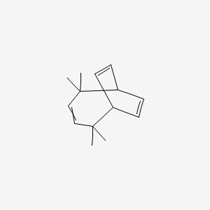 molecular formula C14H20 B14500699 2,2,5,5-Tetramethylbicyclo[4.2.2]deca-3,7,9-triene CAS No. 63527-90-2