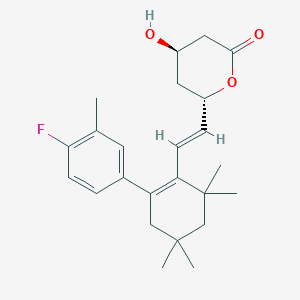 molecular formula C24H31FO3 B145007 Dalvastatina CAS No. 135910-20-2