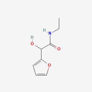 molecular formula C8H11NO3 B14500754 FURFURYL ALCOHOL, alpha-(N-ETHYLCARBAMOYL)- CAS No. 63833-90-9