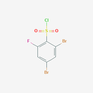 molecular formula C6H2Br2ClFO2S B1450081 2,4-Dibromo-6-fluorobenzenesulfonyl chloride CAS No. 1806327-75-2