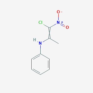 N-(1-Chloro-1-nitroprop-1-en-2-yl)aniline