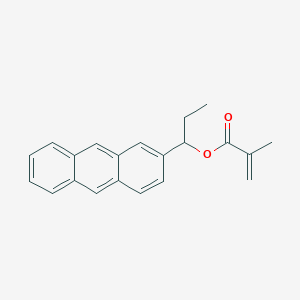 molecular formula C21H20O2 B14500825 1-(Anthracen-2-YL)propyl 2-methylprop-2-enoate CAS No. 63619-53-4