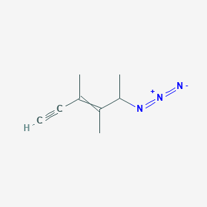 molecular formula C8H11N3 B14500827 5-Azido-3,4-dimethylhex-3-en-1-yne CAS No. 64803-98-1