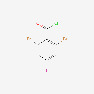 molecular formula C7H2Br2ClFO B1450083 2,6-Dibromo-4-fluorobenzoyl chloride CAS No. 1806306-89-7