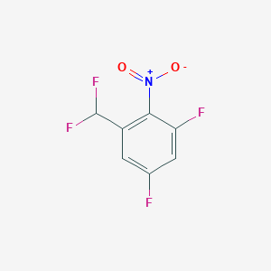 molecular formula C7H3F4NO2 B1450084 3,5-Difluoro-2-nitrobenzodifluoride CAS No. 1806388-83-9