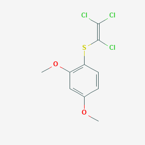 2,4-Dimethoxy-1-[(trichloroethenyl)sulfanyl]benzene