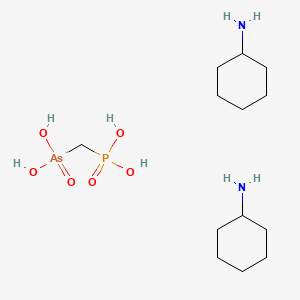 Arsonomethylphosphonic acid;cyclohexanamine