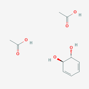 molecular formula C10H16O6 B14500890 acetic acid;(1R,2R)-cyclohexa-3,5-diene-1,2-diol CAS No. 64288-00-2