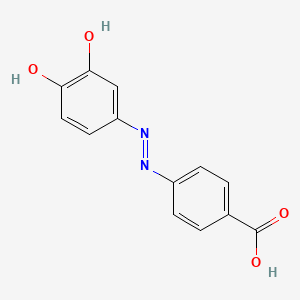 4-[2-(3,4-Dioxocyclohexa-1,5-dien-1-yl)hydrazinyl]benzoic acid