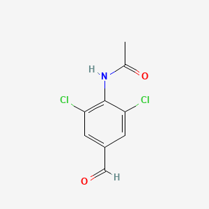 molecular formula C9H7Cl2NO2 B14500947 N-(2,6-Dichloro-4-formylphenyl)acetamide CAS No. 62909-67-5