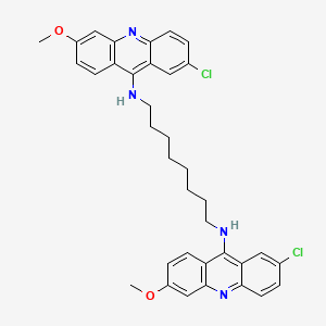 1,8-Octanediamine, N,N'-bis(2-chloro-6-methoxy-9-acridinyl)-