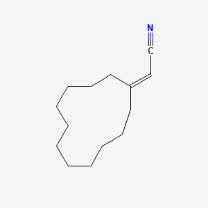 molecular formula C14H23N B14500969 Cyclododecylideneacetonitrile CAS No. 64723-66-6