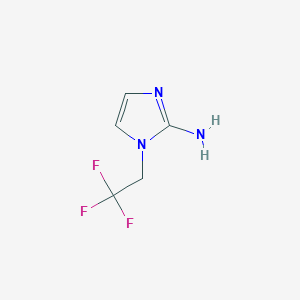 molecular formula C5H6F3N3 B1450097 1-(2,2,2-trifluoroethyl)-1H-imidazol-2-amine CAS No. 1693597-40-8