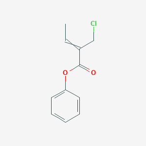 molecular formula C11H11ClO2 B14500971 Phenyl 2-(chloromethyl)but-2-enoate CAS No. 62918-60-9