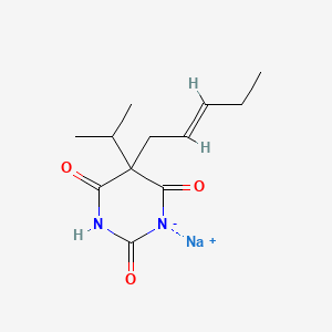 5-Isopropyl-5-(2-pentenyl)barbituric acid, sodium salt