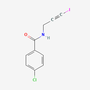 4-Chloro-N-(3-iodoprop-2-yn-1-yl)benzamide