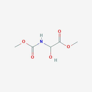 molecular formula C5H9NO5 B14501003 Methyl hydroxy[(methoxycarbonyl)amino]acetate CAS No. 64356-71-4