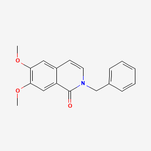 molecular formula C18H17NO3 B14501010 2-Benzyl-6,7-dimethoxyisoquinolin-1(2H)-one CAS No. 64434-29-3