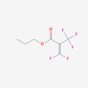 molecular formula C7H7F5O2 B14501034 Propyl 3,3-difluoro-2-(trifluoromethyl)prop-2-enoate CAS No. 62935-21-1