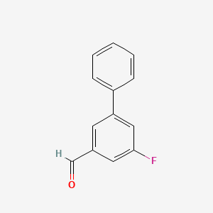 molecular formula C13H9FO B1450105 3-Fluoro-5-phenylbenzaldehyde CAS No. 1645949-36-5