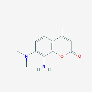 8-Amino-7-(dimethylamino)-4-methyl-2H-1-benzopyran-2-one