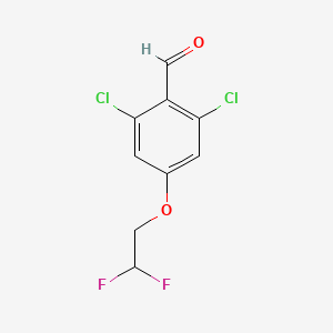 molecular formula C9H6Cl2F2O2 B1450107 2,6-Dichloro-4-(2,2-difluoroethoxy)-benzaldehyde CAS No. 2169460-64-2