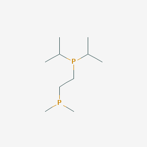 molecular formula C10H24P2 B14501085 [2-(Dimethylphosphanyl)ethyl]di(propan-2-yl)phosphane CAS No. 64999-60-6