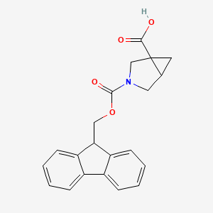 molecular formula C21H19NO4 B1450109 3-[(9H-Fluoren-9-ylmethoxy)carbonyl]-3-azabicyclo[3.1.0]hexane-1-carboxylic acid CAS No. 1935920-81-2