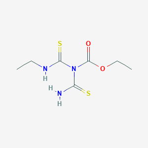 molecular formula C7H13N3O2S2 B145011 Ethyl N-carbamothioyl-N-(ethylcarbamothioyl)carbamate CAS No. 134700-71-3