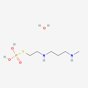 Phosphorothioic acid, S-(2-((3-methylaminopropyl)amino)ethyl) ester, hydrate