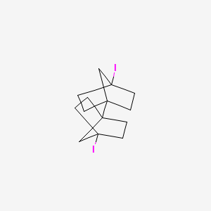 molecular formula C14H20I2 B14501118 4,4'-Diiodo-1,1'-bi(bicyclo[2.2.1]heptane) CAS No. 62947-57-3